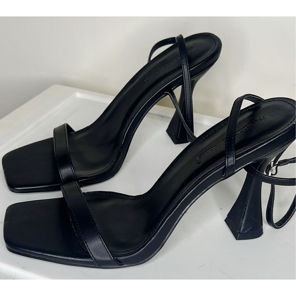 Princess Polly Infinity Heels Black Open Toe Size 10 - Picture 4 of 7